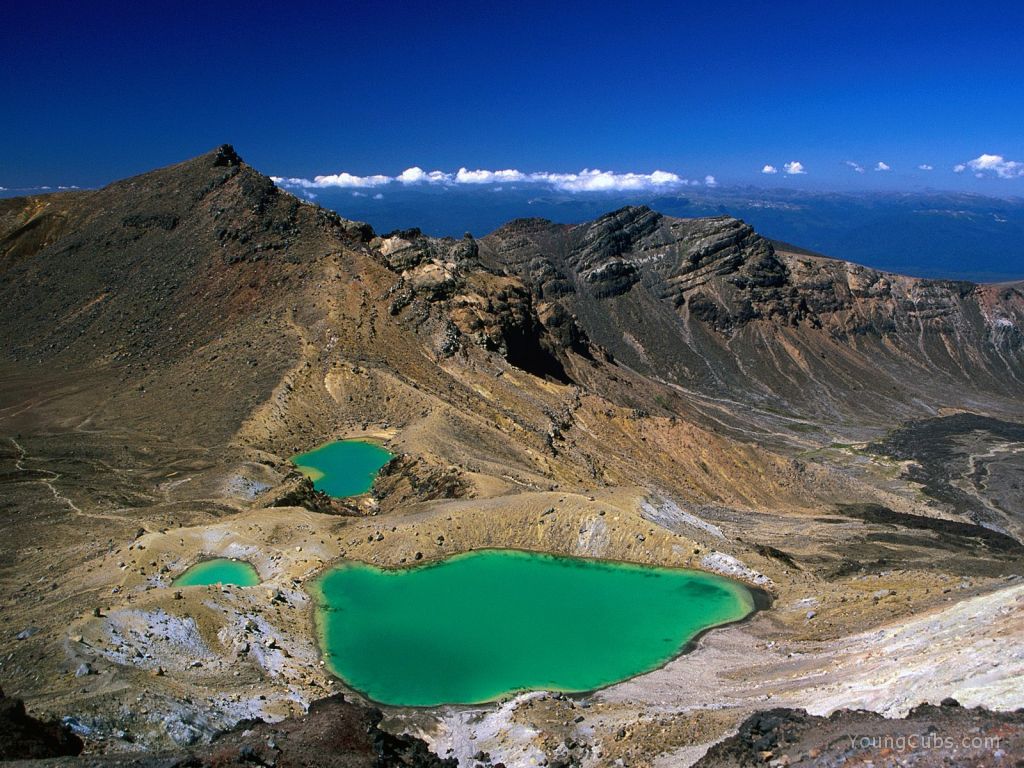 The Emerald Lakes, North Island, New Zealand